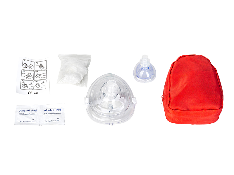 Kit de máscara de bolsillo cpr adulto / niño y bebé 